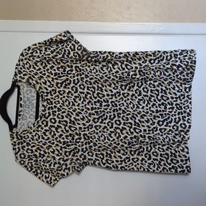 J. Crew Factory‎ Collector Tee Leopard Print, Large, EUC